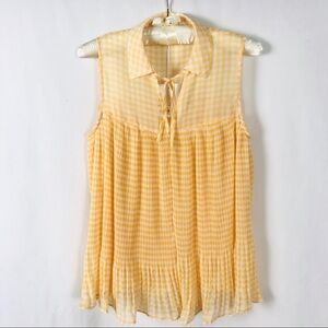 Lauren Conrad Sleeveless Pleated Blouse XS NWT